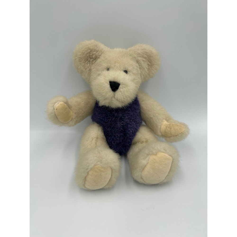 Boyds Collection LTD Teddy Bear Purple Leotard Sparkle Plush Toy Kids 1998 2000
